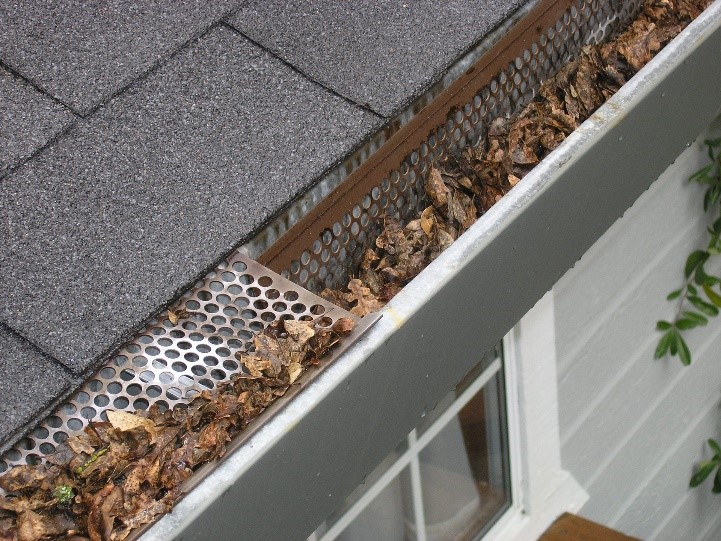 Fall maintenance full gutters